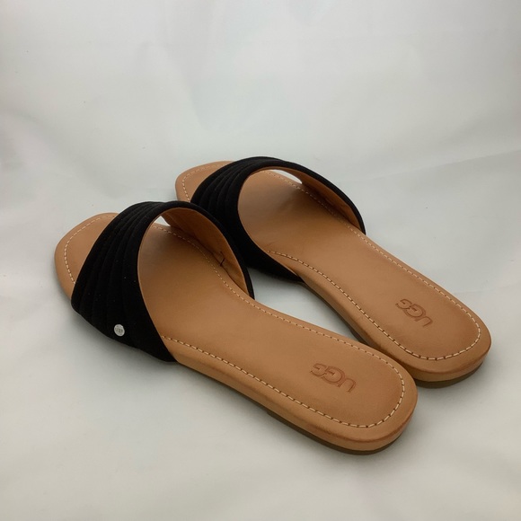 NEW IN BOX UGG Jurupa Slide Sandals in Black - Picture 7 of 9